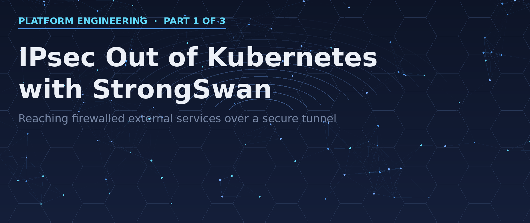 IPsec Out of Kubernetes with StrongSwan