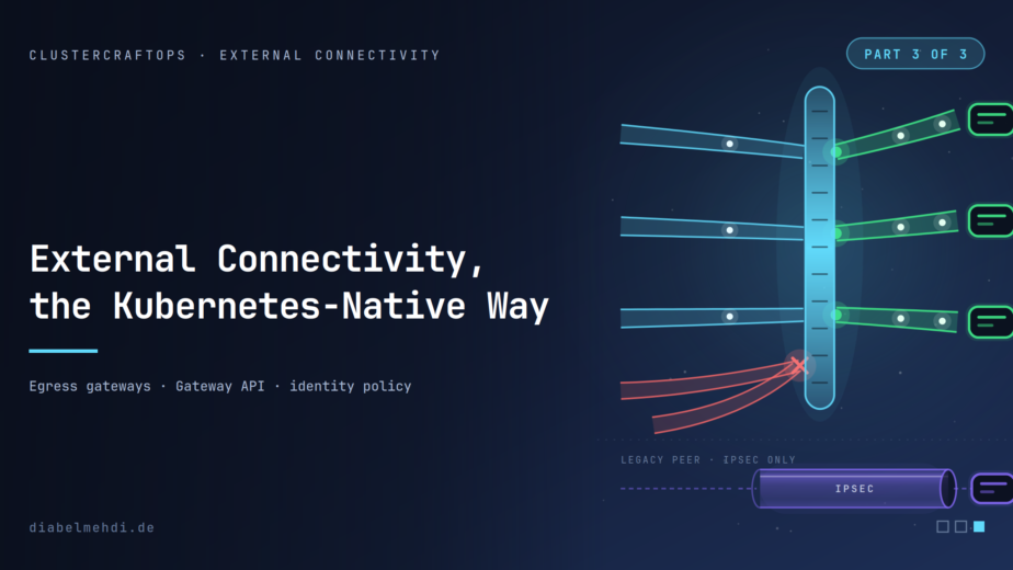 External Connectivity, the Kubernetes-Native Way